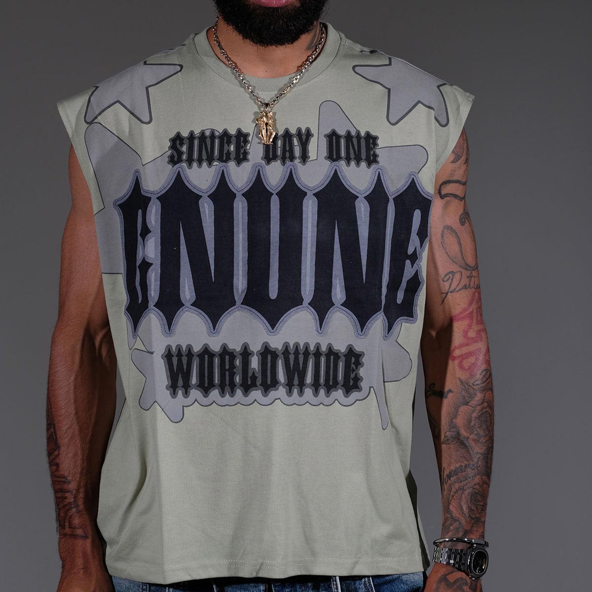 Since day one sleeveless shirt