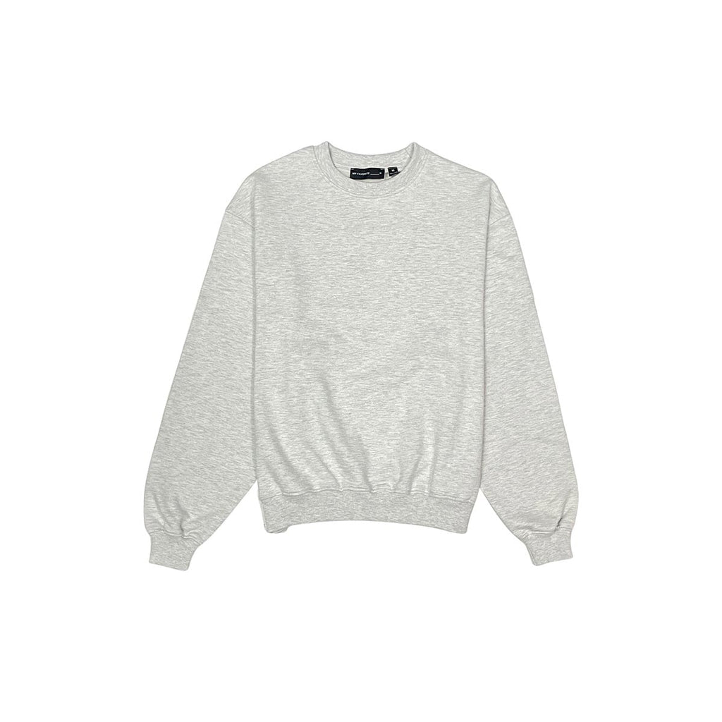 French terry crewneck sweater
