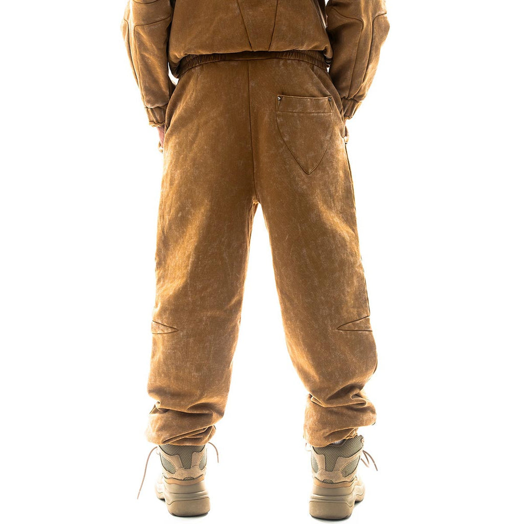 Garment-dyed heavyweight cotton fleece sweatpants