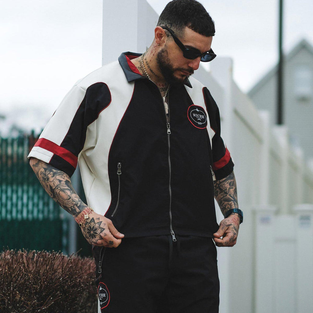 Racer crop jacket