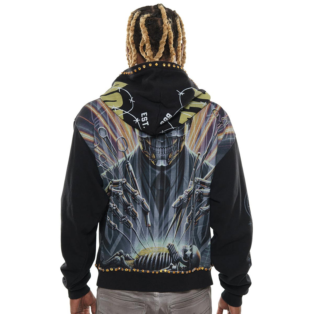 Zombie cyborg stray full-zip hoodie