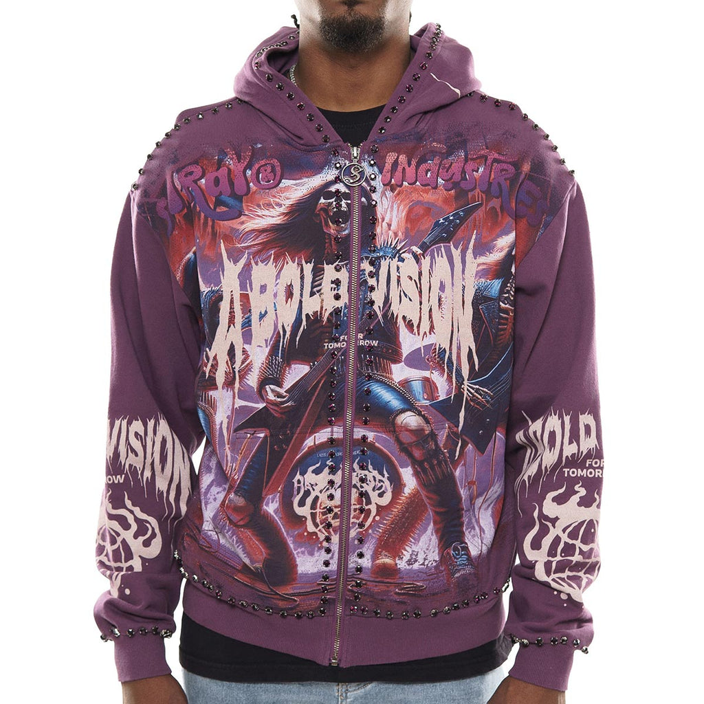 A bold vision stray full-zip hoodie