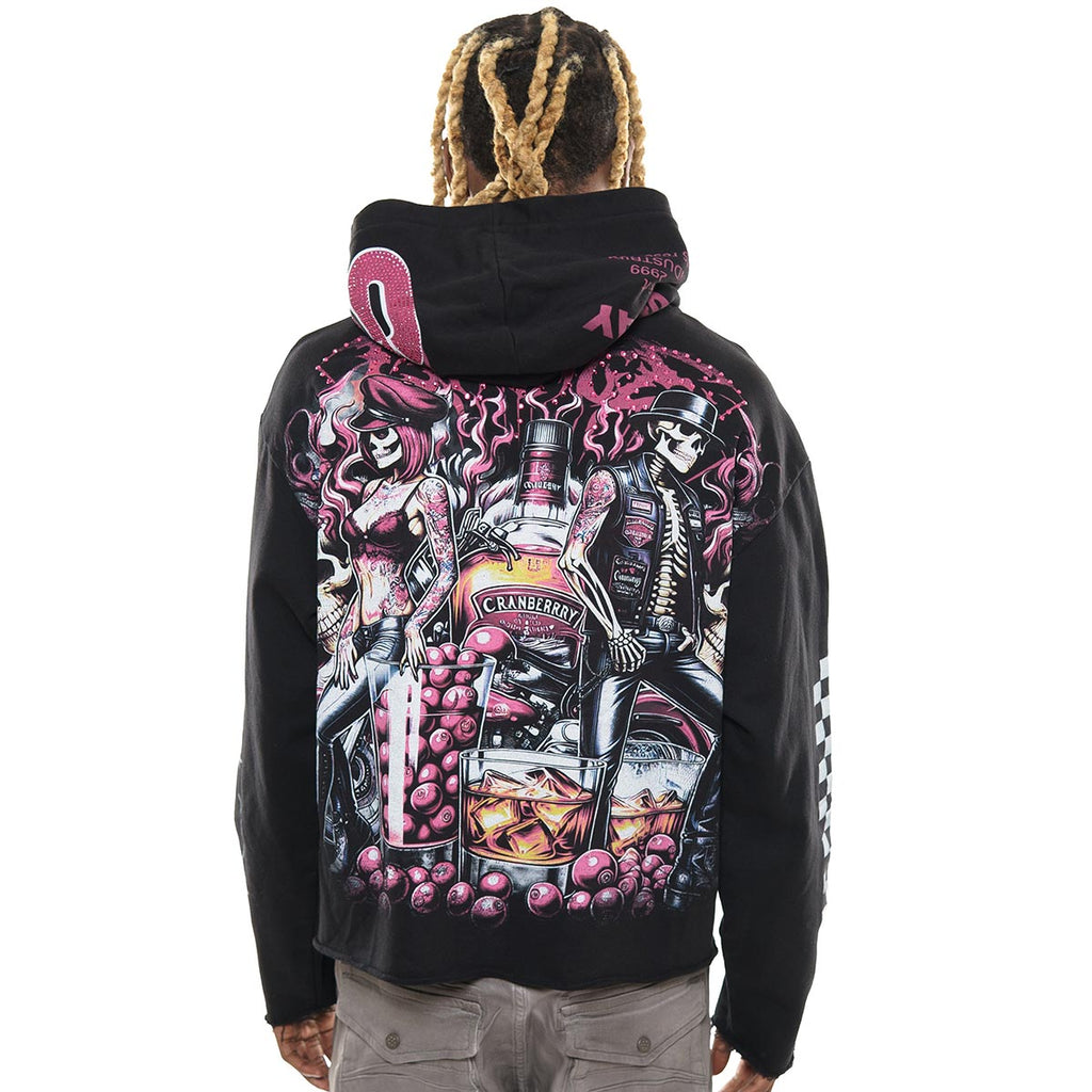 Biker stray full-zip hoodie