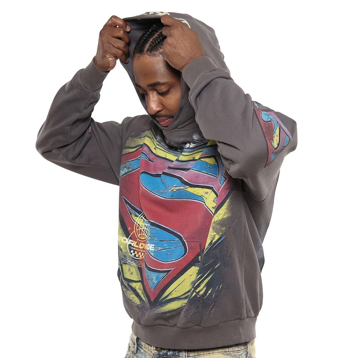 Man of steel stray pullover hoodie
