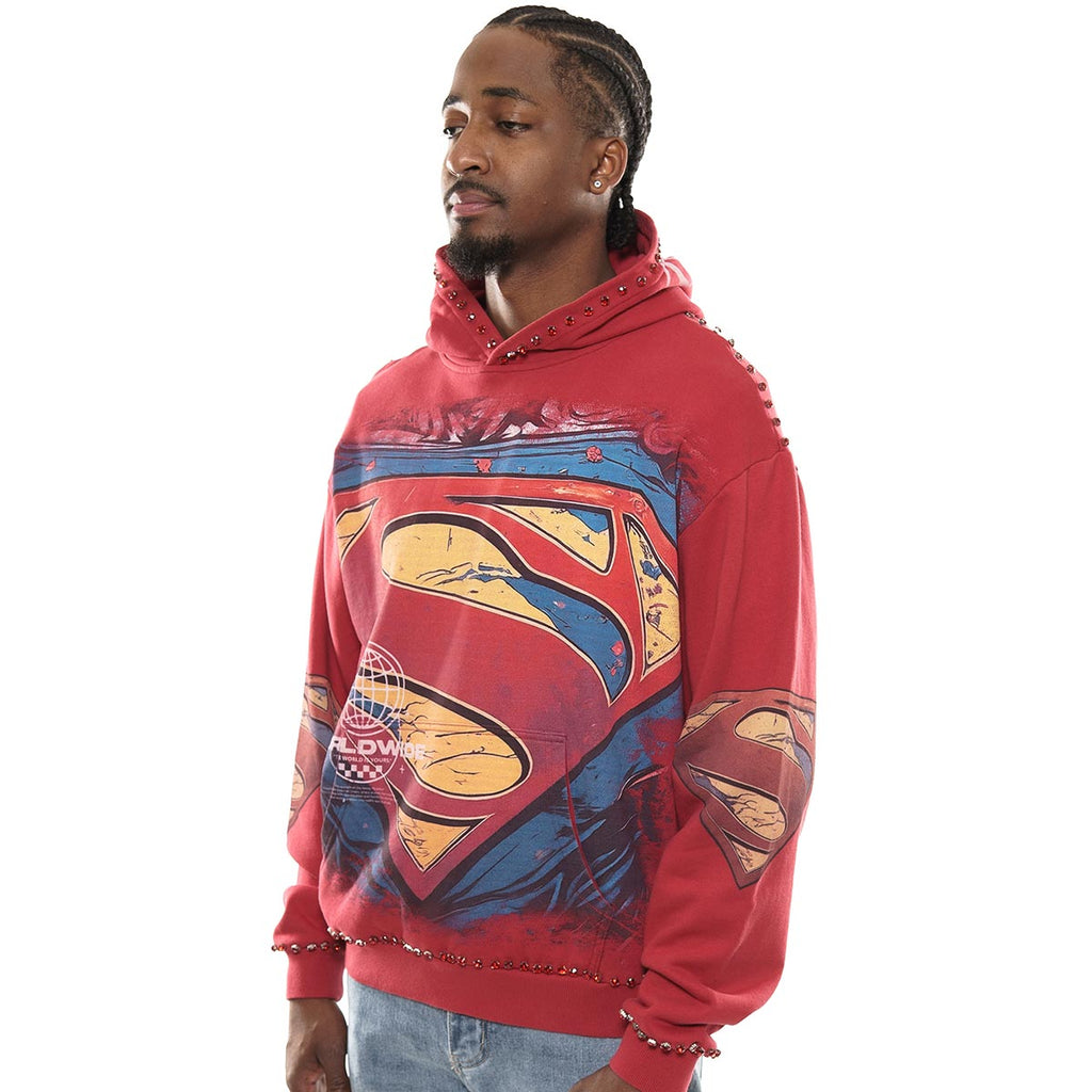 Man of steel stray pullover hoodie