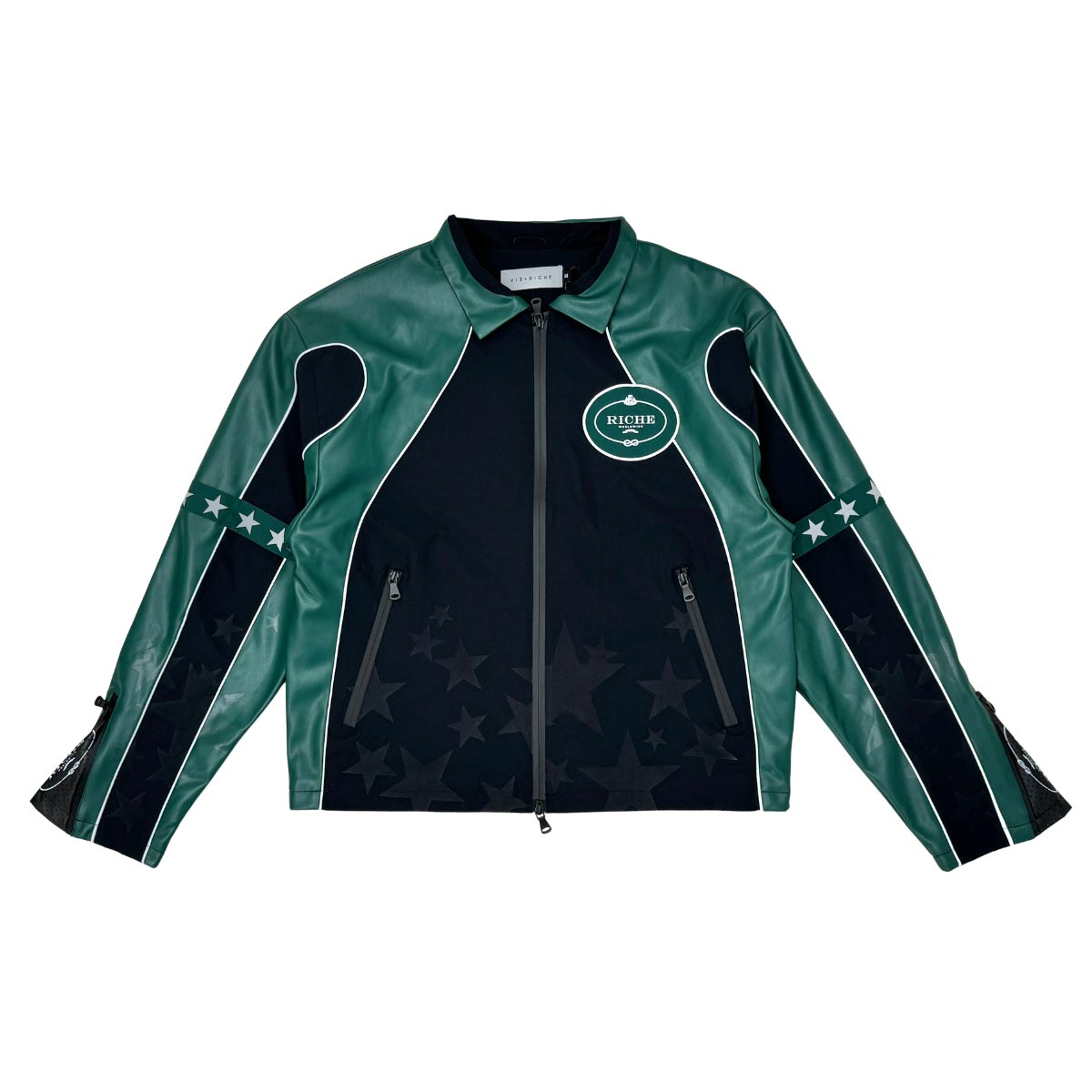 Star studded nylon jacket set