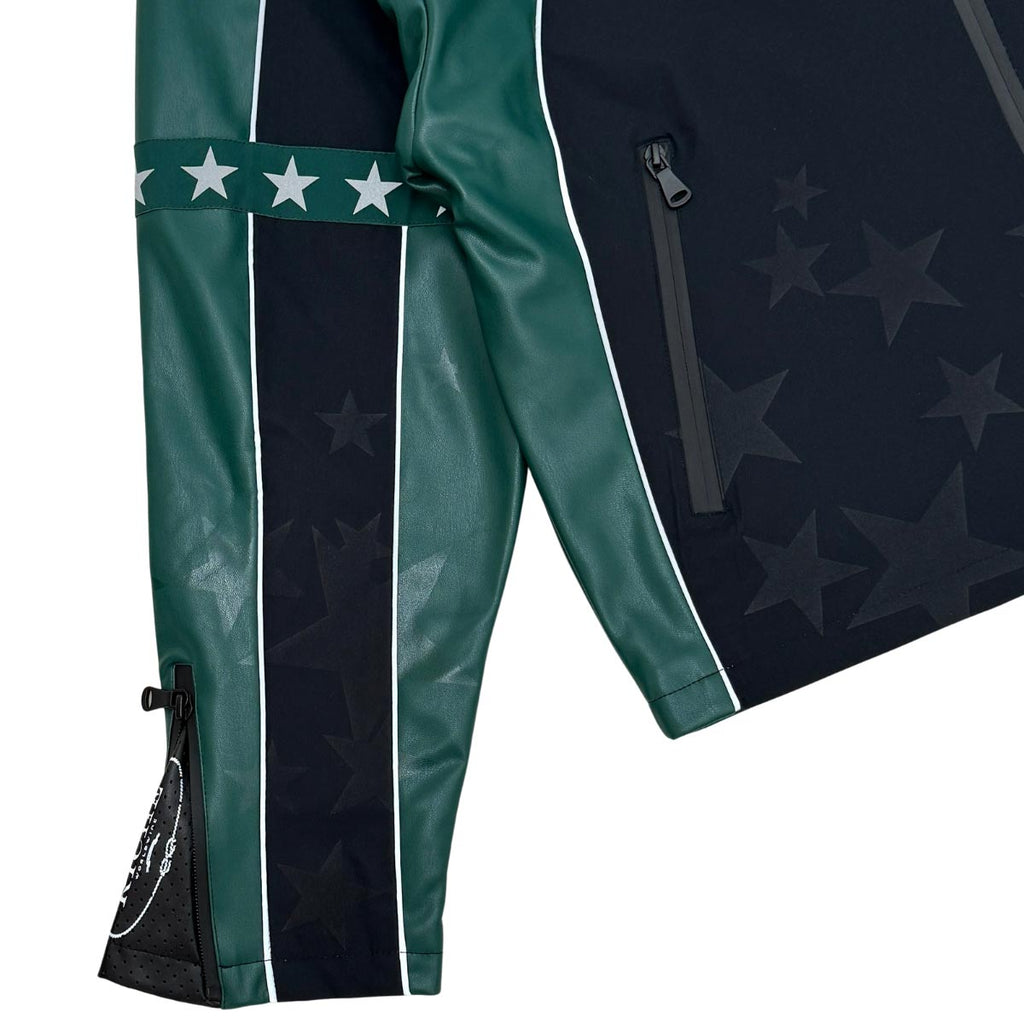 Star studded nylon jacket set