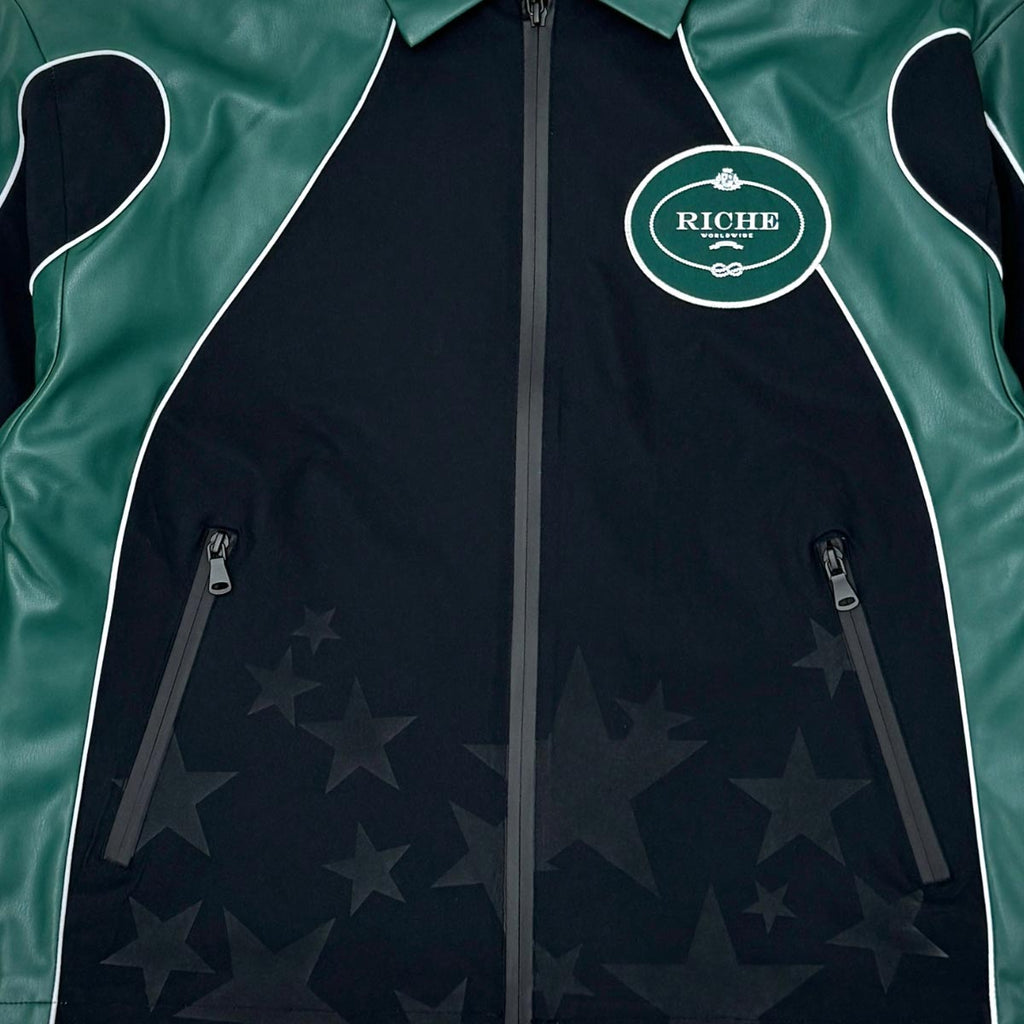 Star studded nylon jacket set