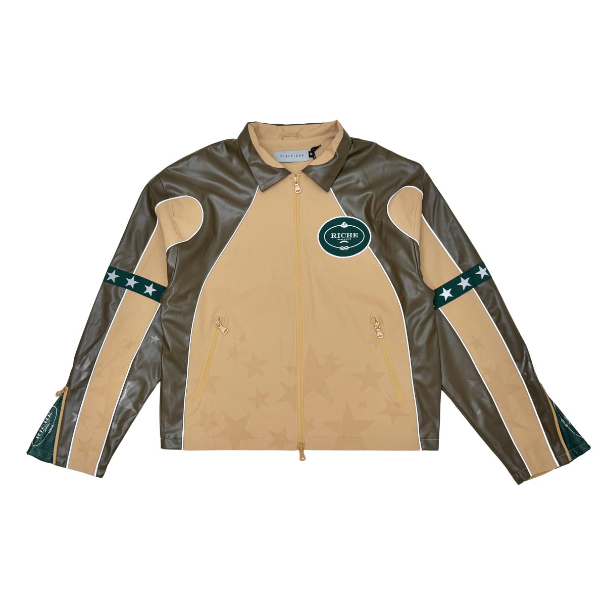 Star studded nylon jacket set