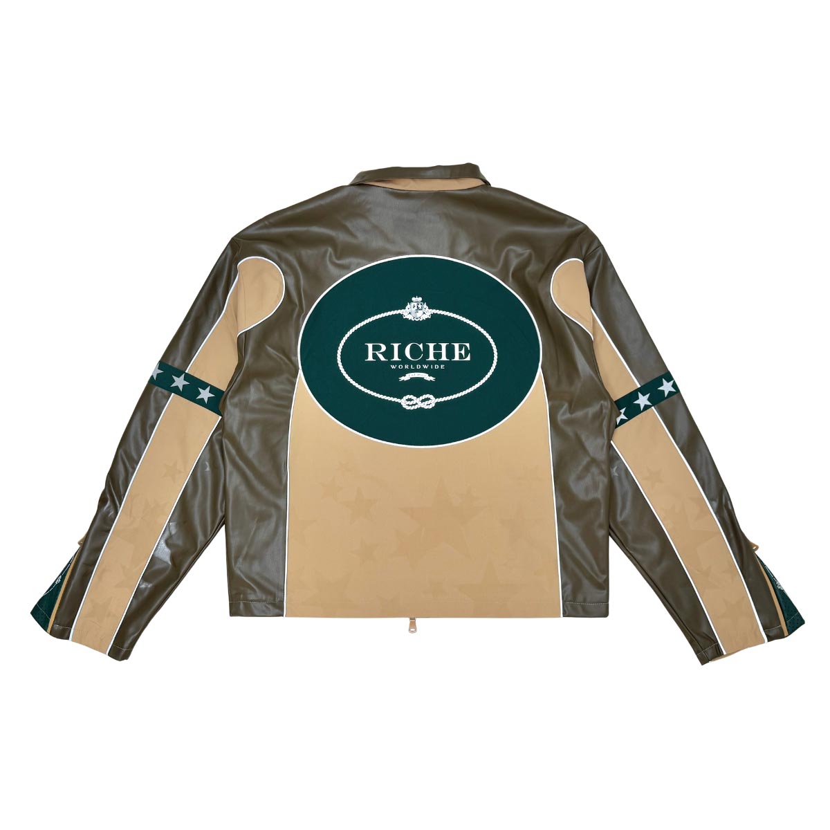 Star studded nylon jacket set