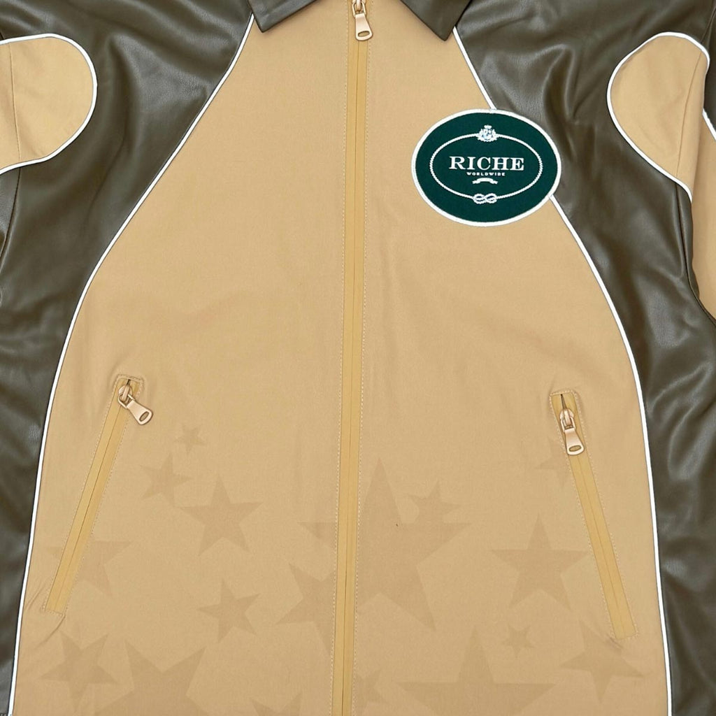 Star studded nylon jacket set