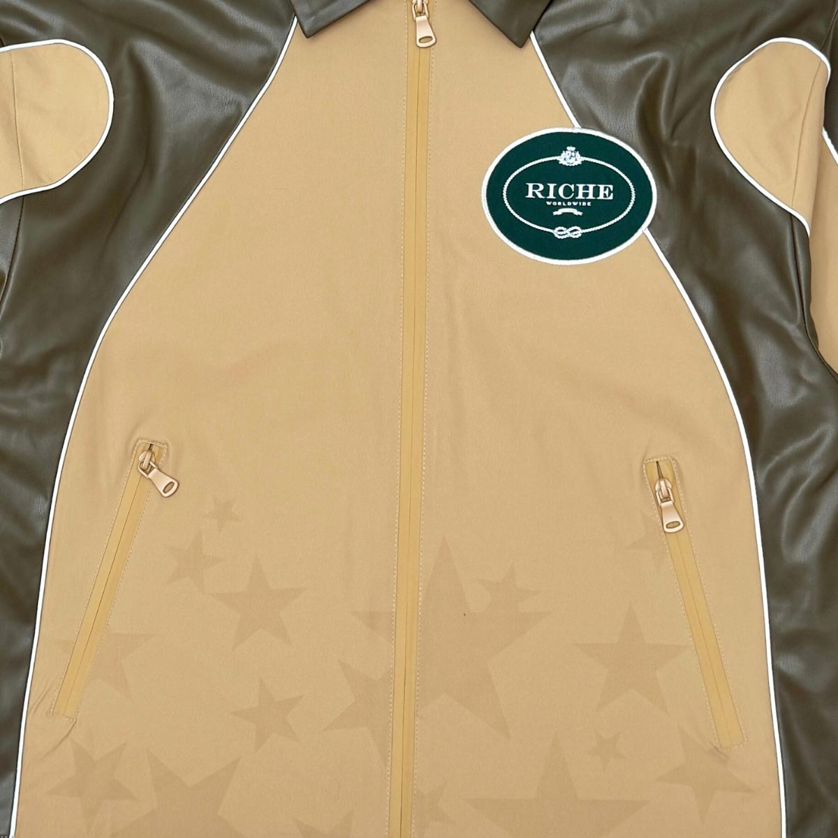 Star studded nylon jacket set