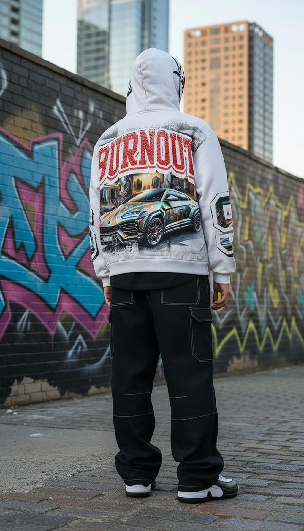 Stray burnout full-zip hoodie