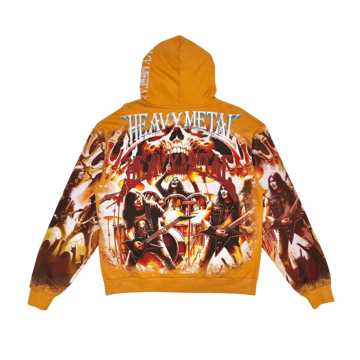 Stray heavy metal full-zip hoodie