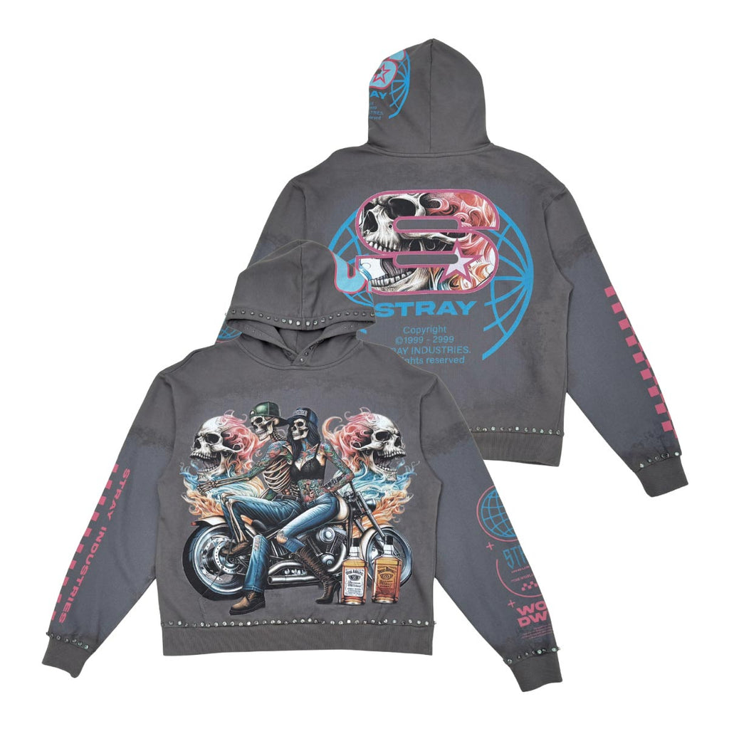 Stray ride or die full-zip hoodie