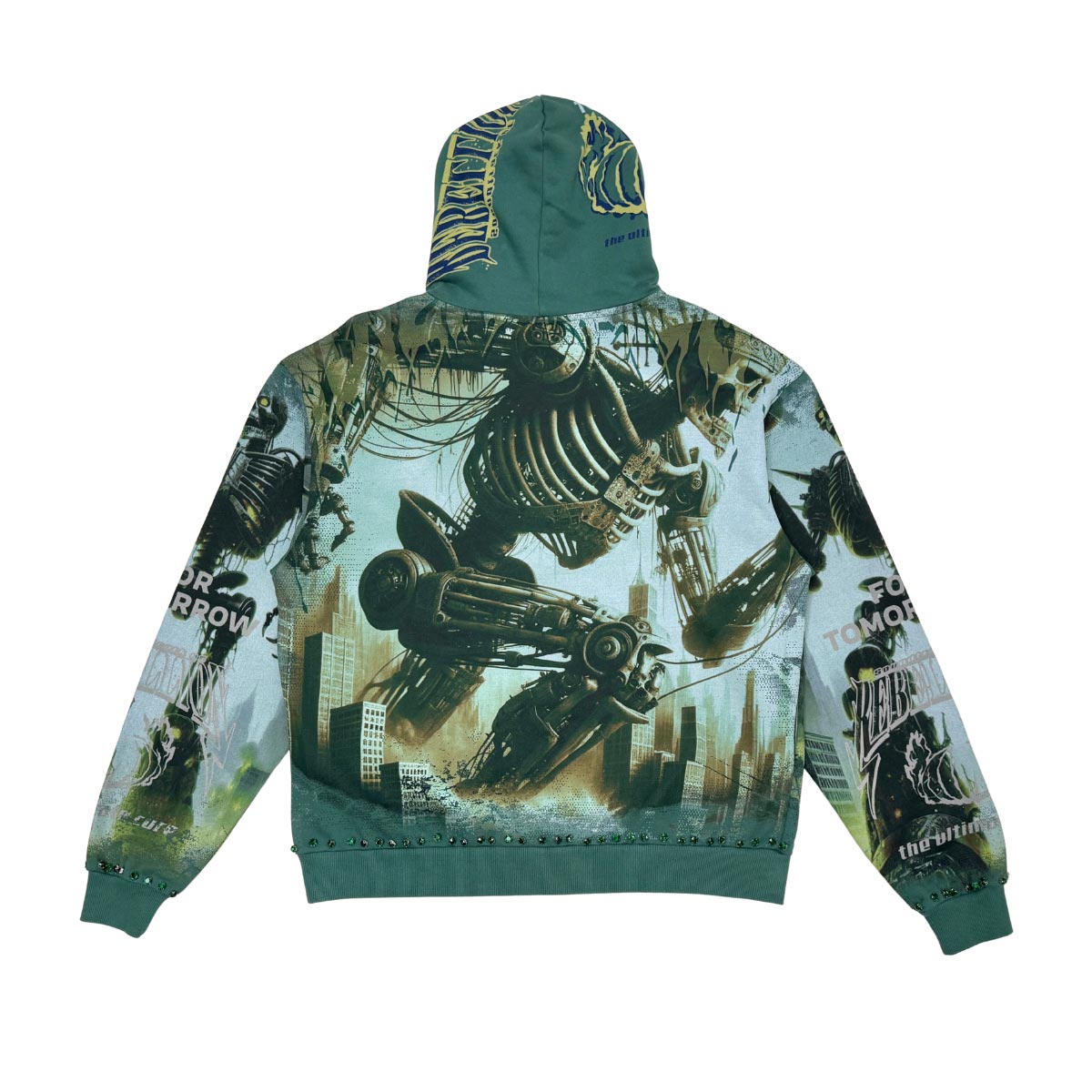 Stray robot attack full-zip hoodie