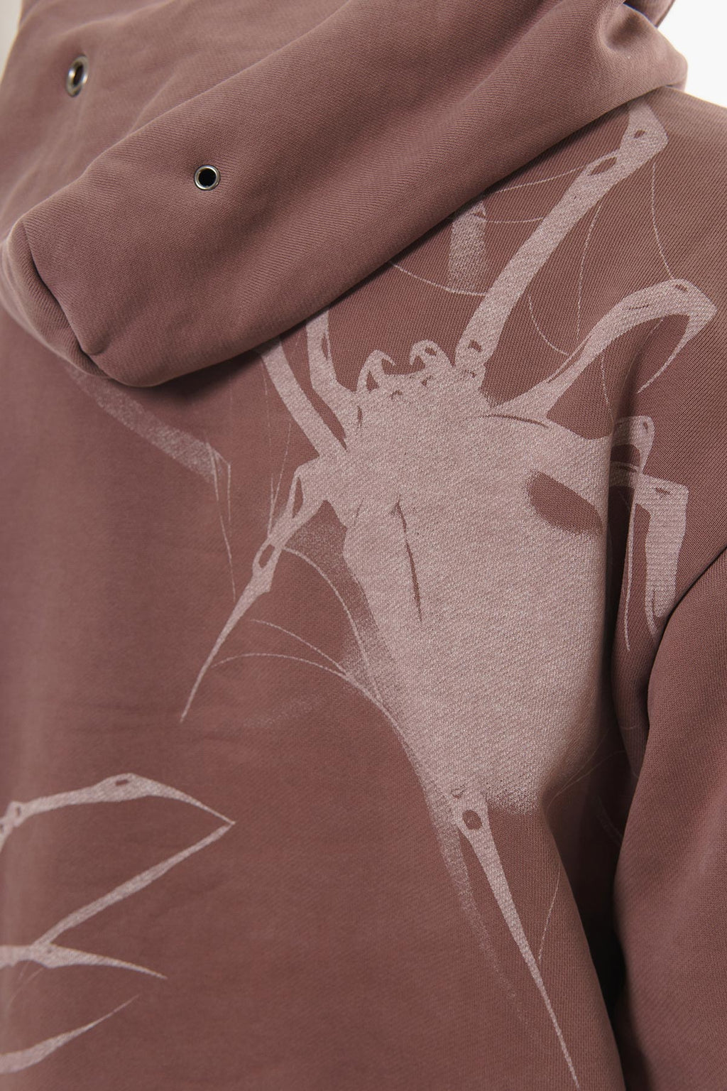 Unknown Garment-dyed, heavyweight cotton fleece cropped pullover hoodie