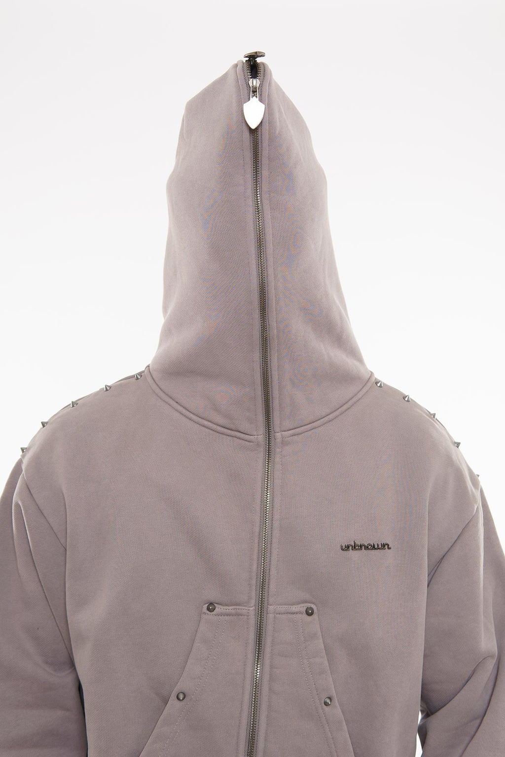 Unknown garment dyed full-zip hoodie