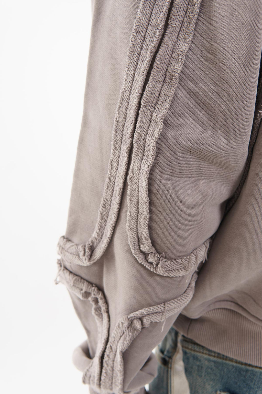 Unknown garment dyed cotton fleece pullover hoodie