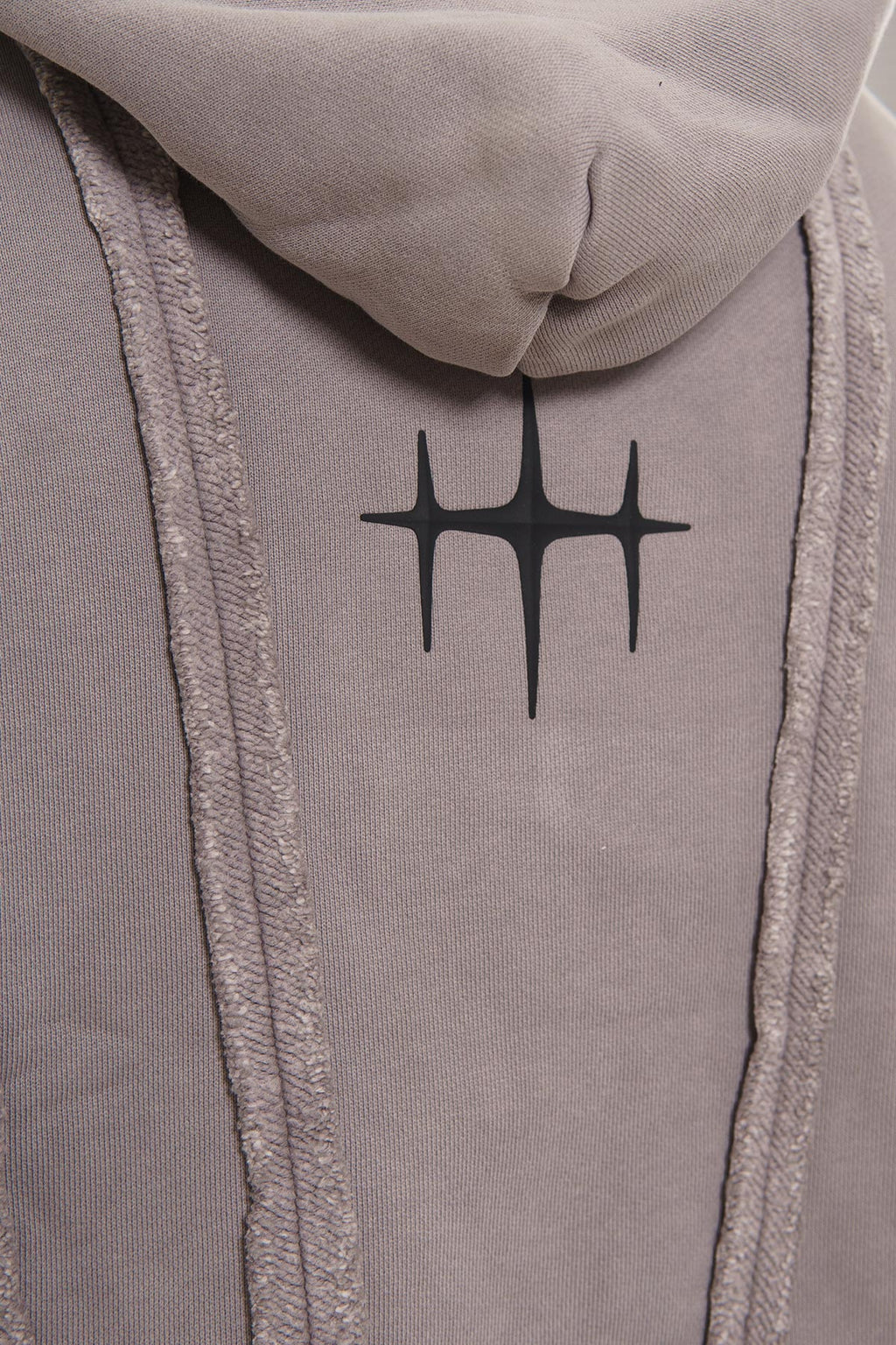 Unknown garment dyed cotton fleece pullover hoodie
