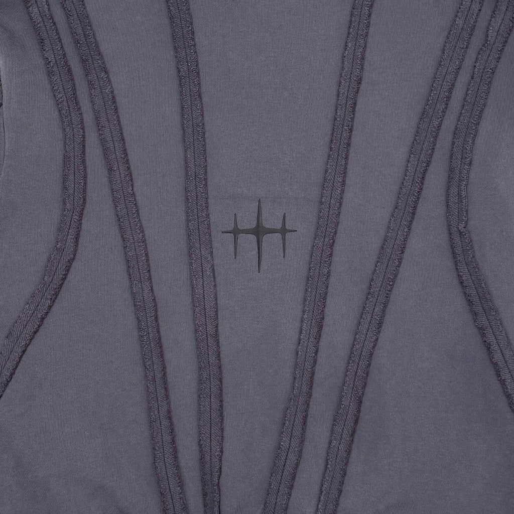 Unknown garment dyed cotton fleece pullover hoodie