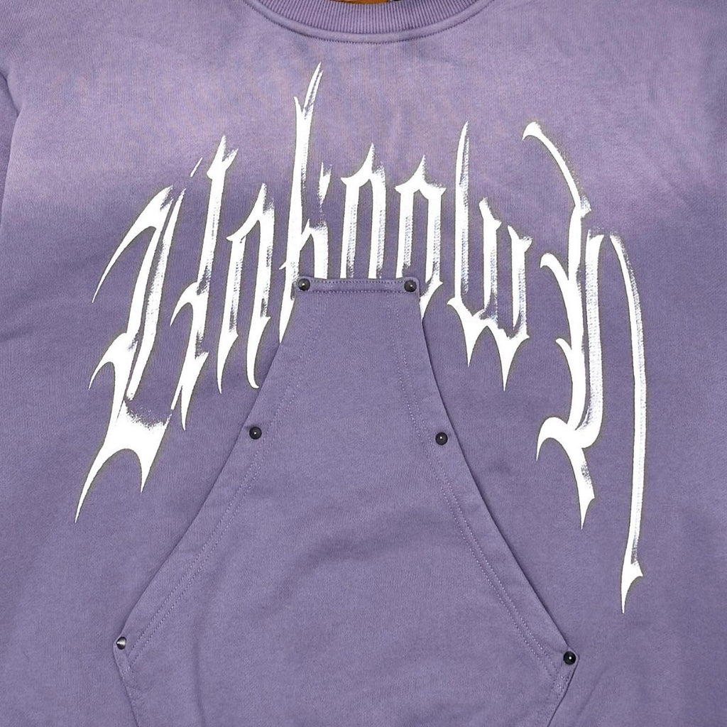 Unknown washed effect crewneck