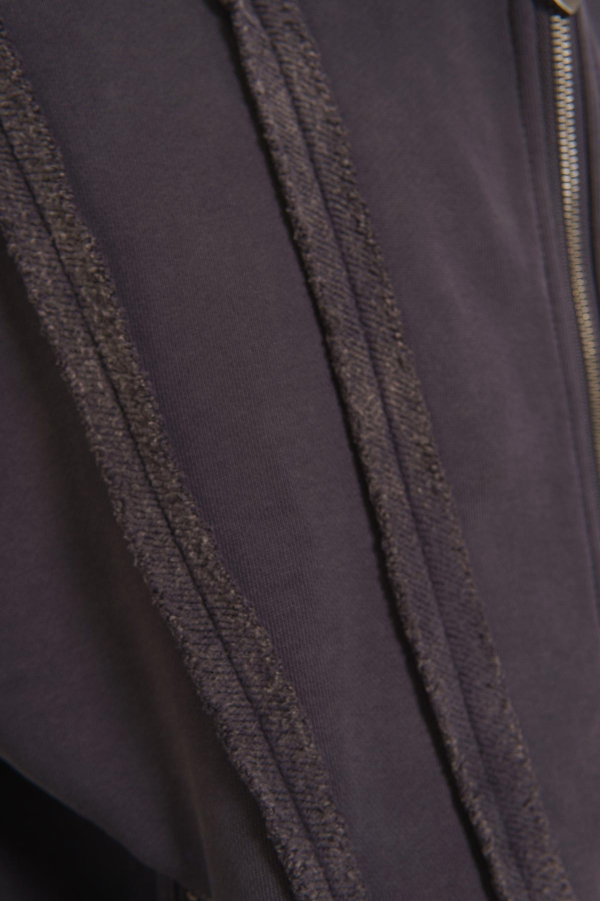 Unknown washed effect full-zip hoodie