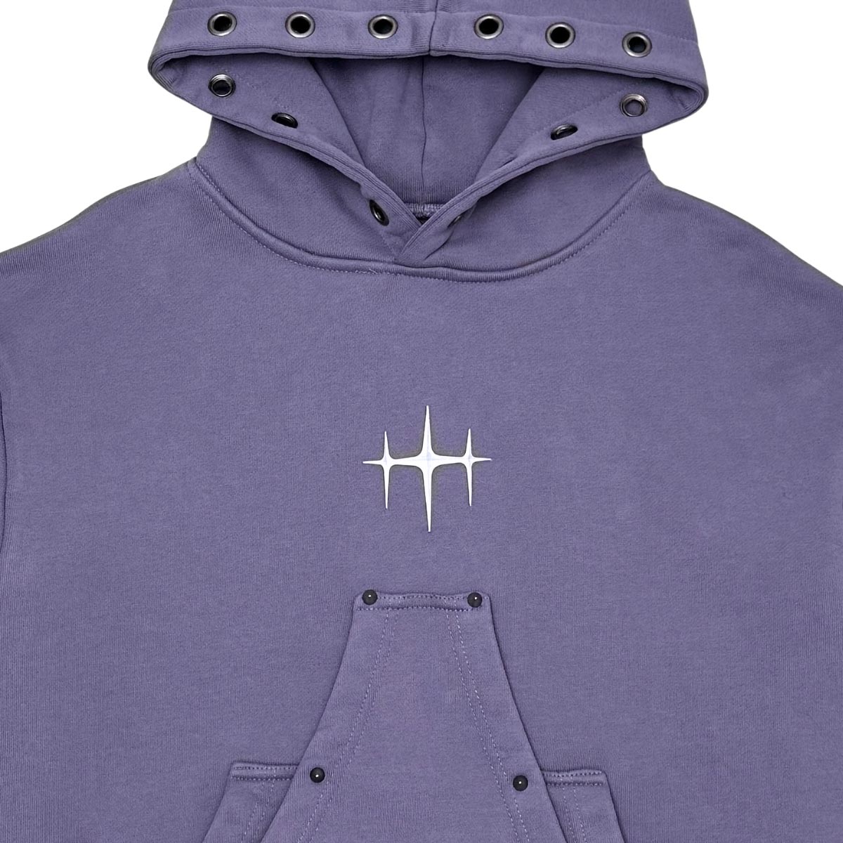 Unknown washed effect pullover hoodie