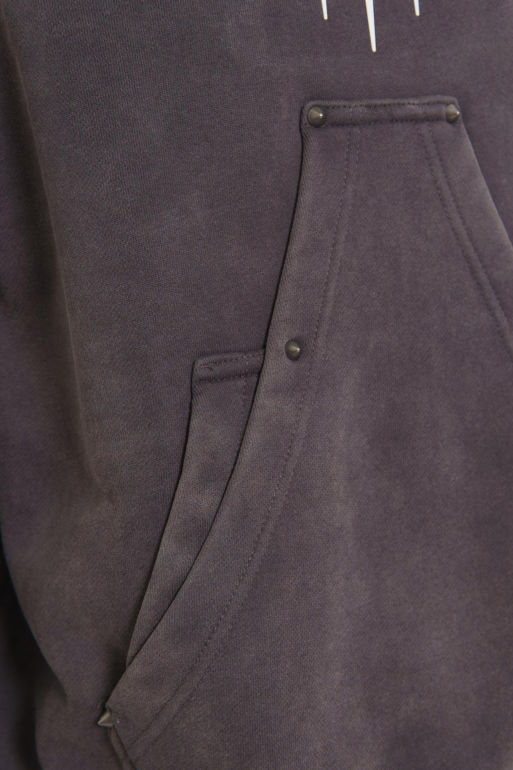 Unknown washed effect pullover hoodie