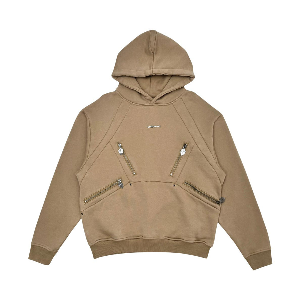 Unknown washed effect heavyweight cotton fleece hoodie