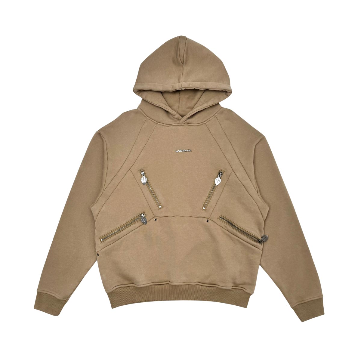 Unknown washed effect heavyweight cotton fleece hoodie