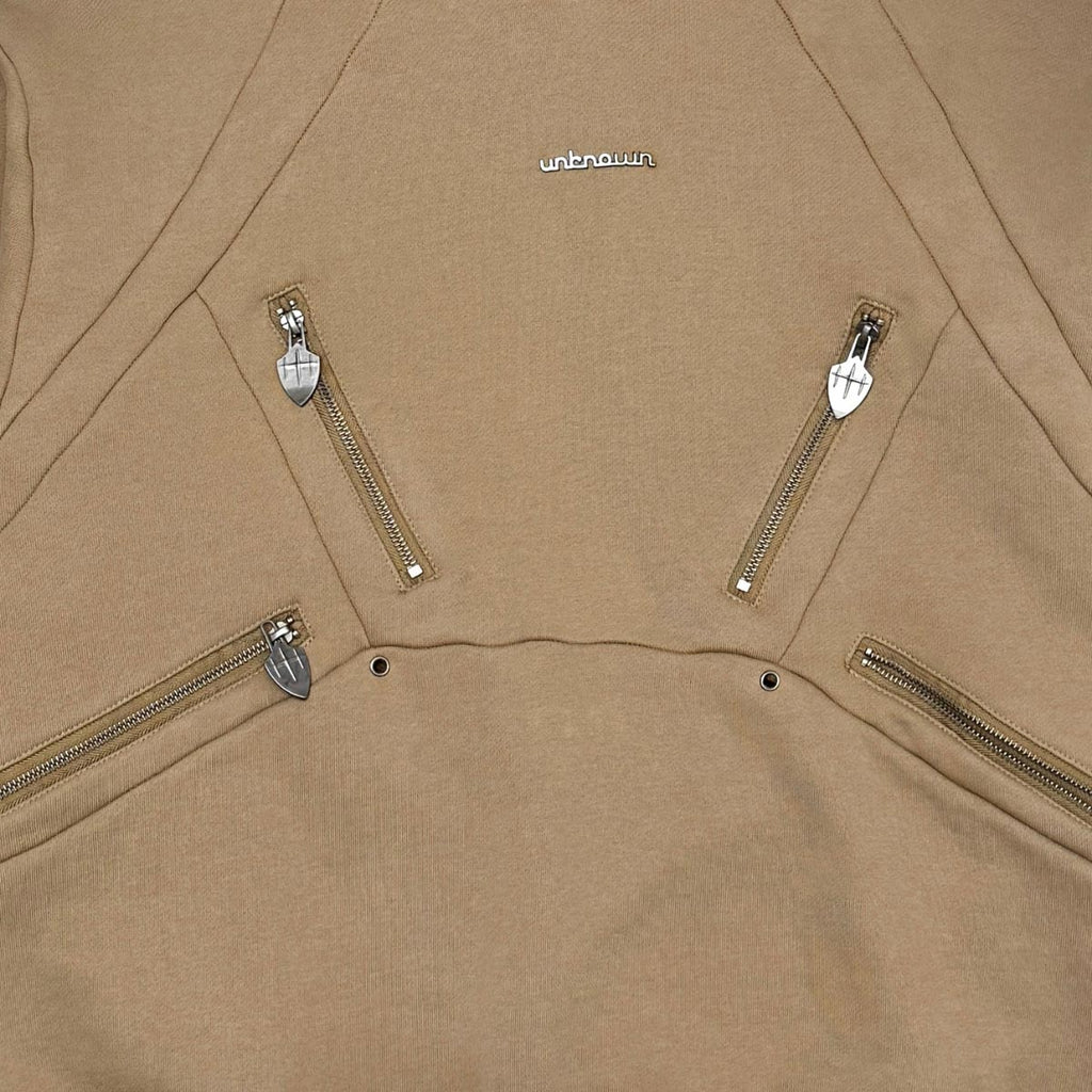 Unknown washed effect heavyweight cotton fleece hoodie