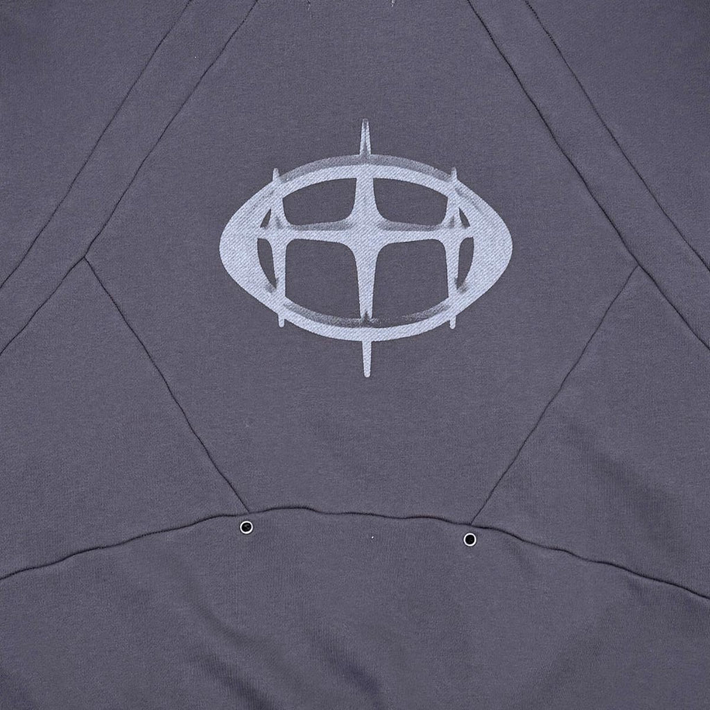 Unknown washed effect heavyweight cotton fleece hoodie