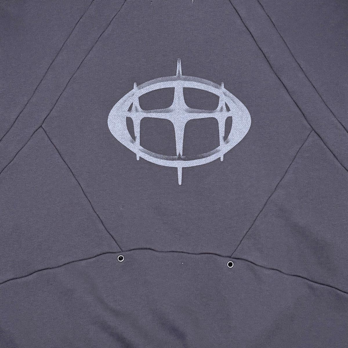 Unknown washed effect heavyweight cotton fleece hoodie