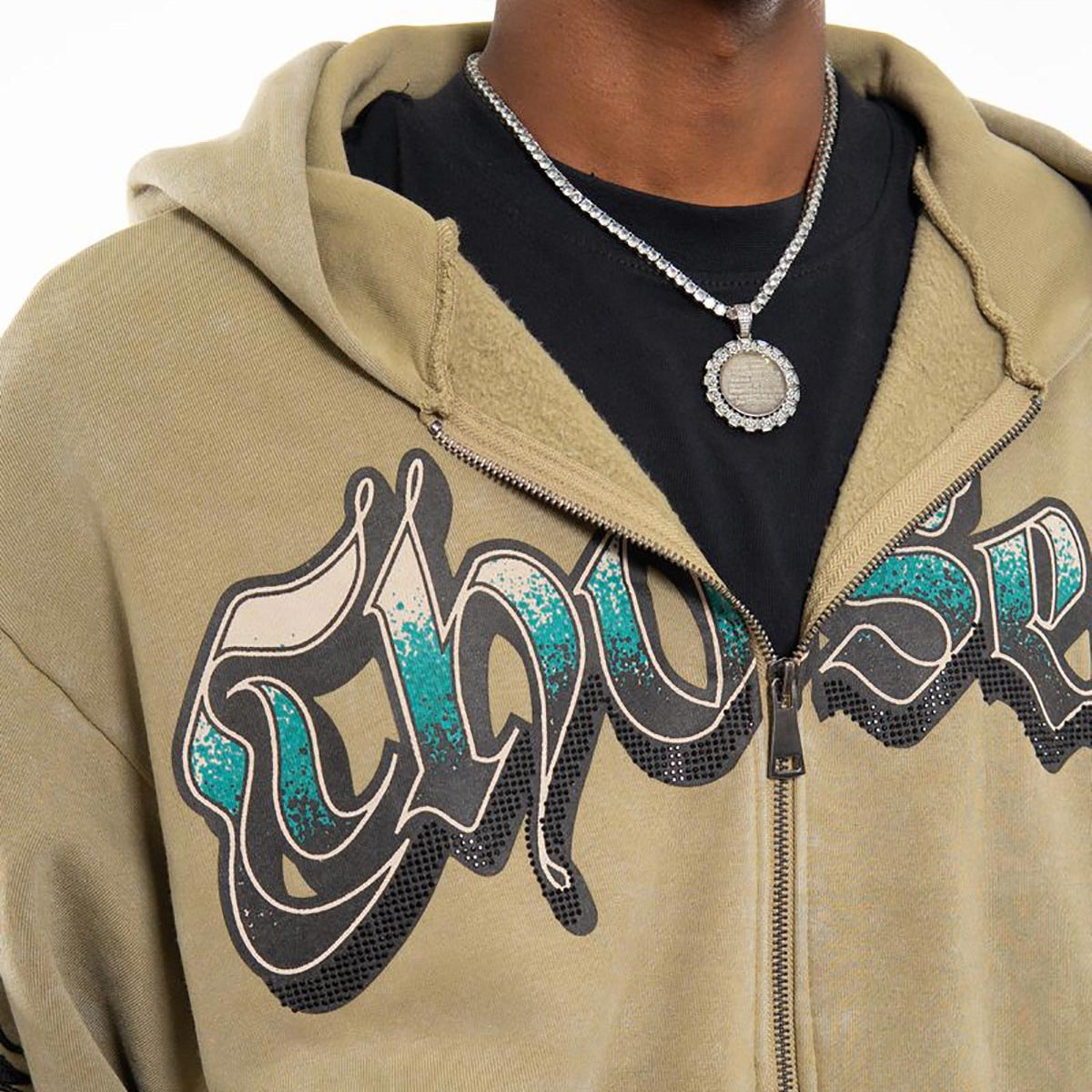 Anarchy oversized full zip hoodie