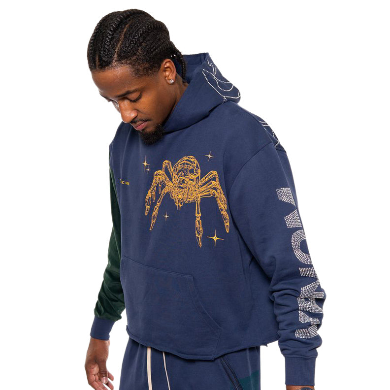 Venom biker cropped hoodie
