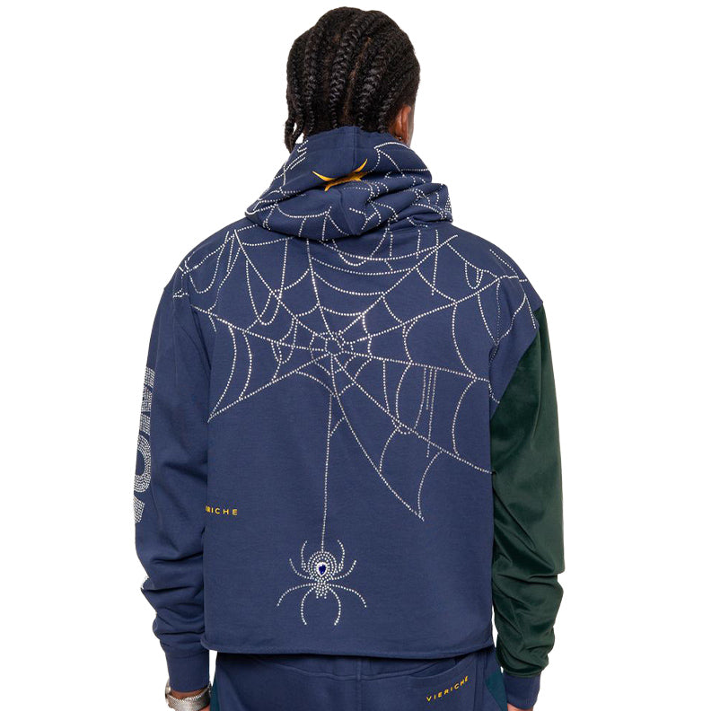 Venom biker cropped hoodie