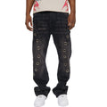 Studded premium denim western fit pant