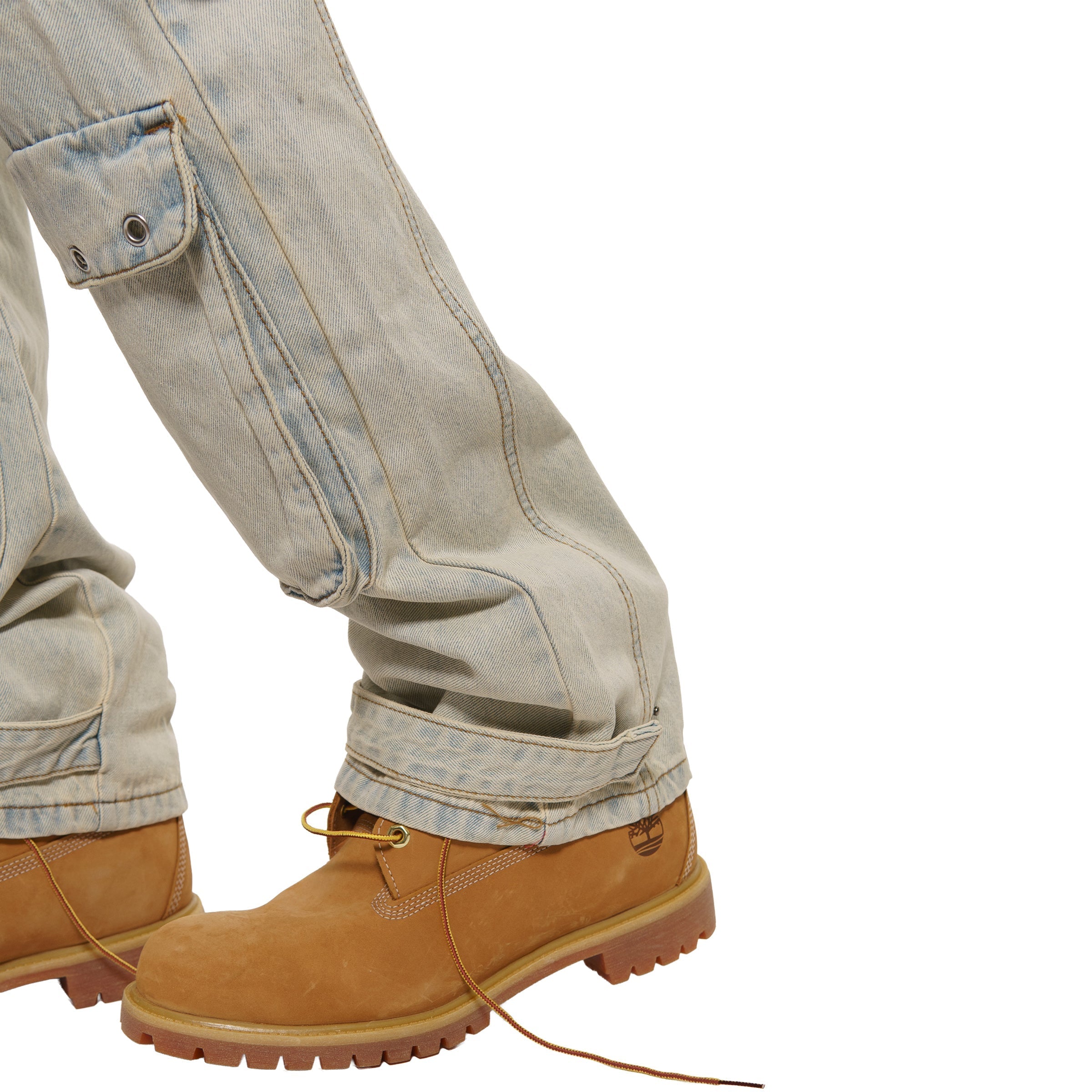 Multi cargo baggy fit denim pant