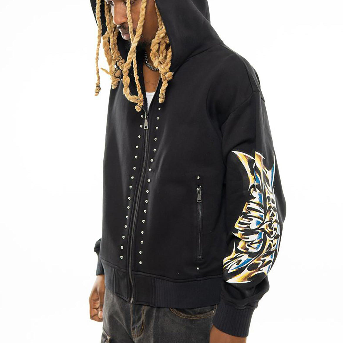 Chosen studios oversized full zip hoodie