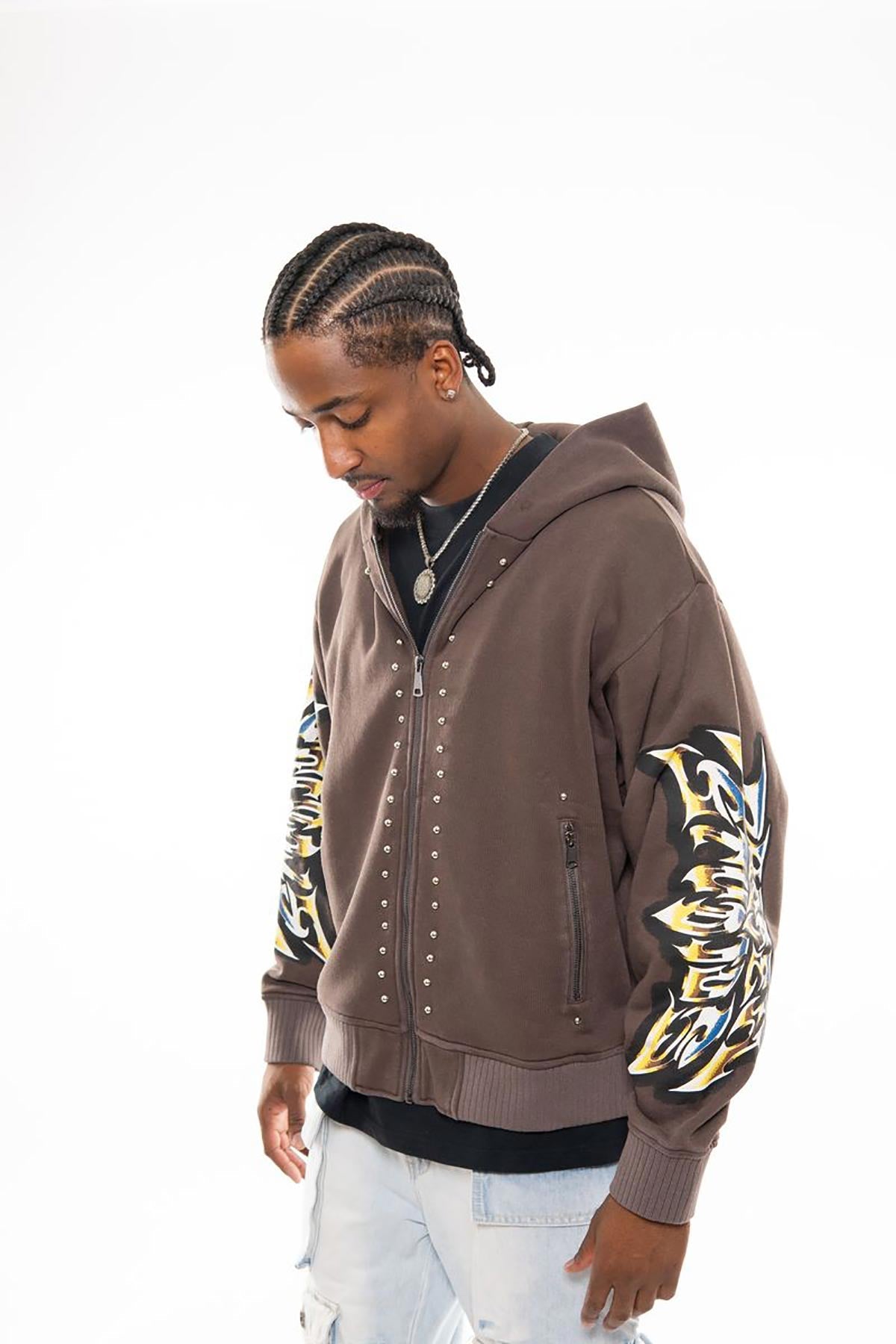 Chosen studios oversized full zip hoodie