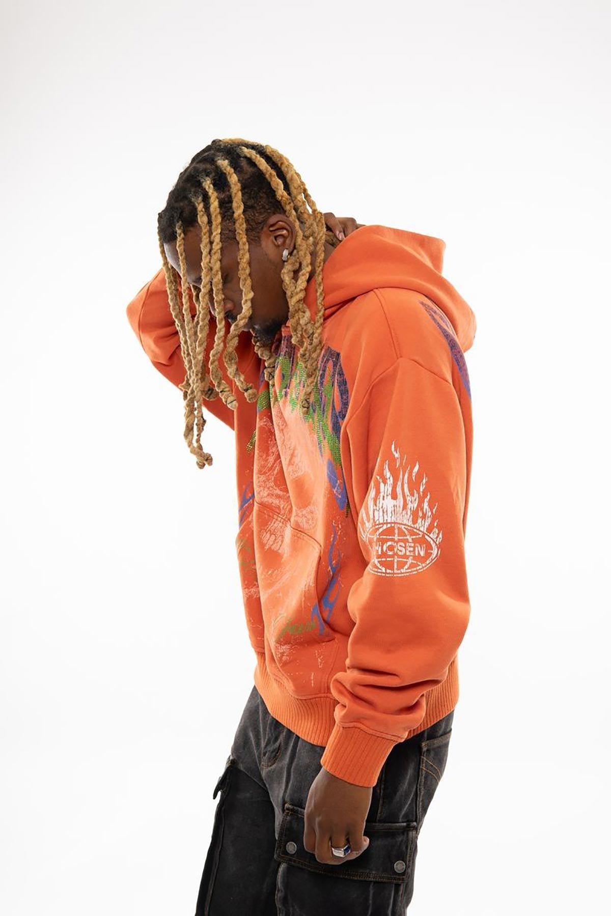 Conflicts oversized pull-over hoodie