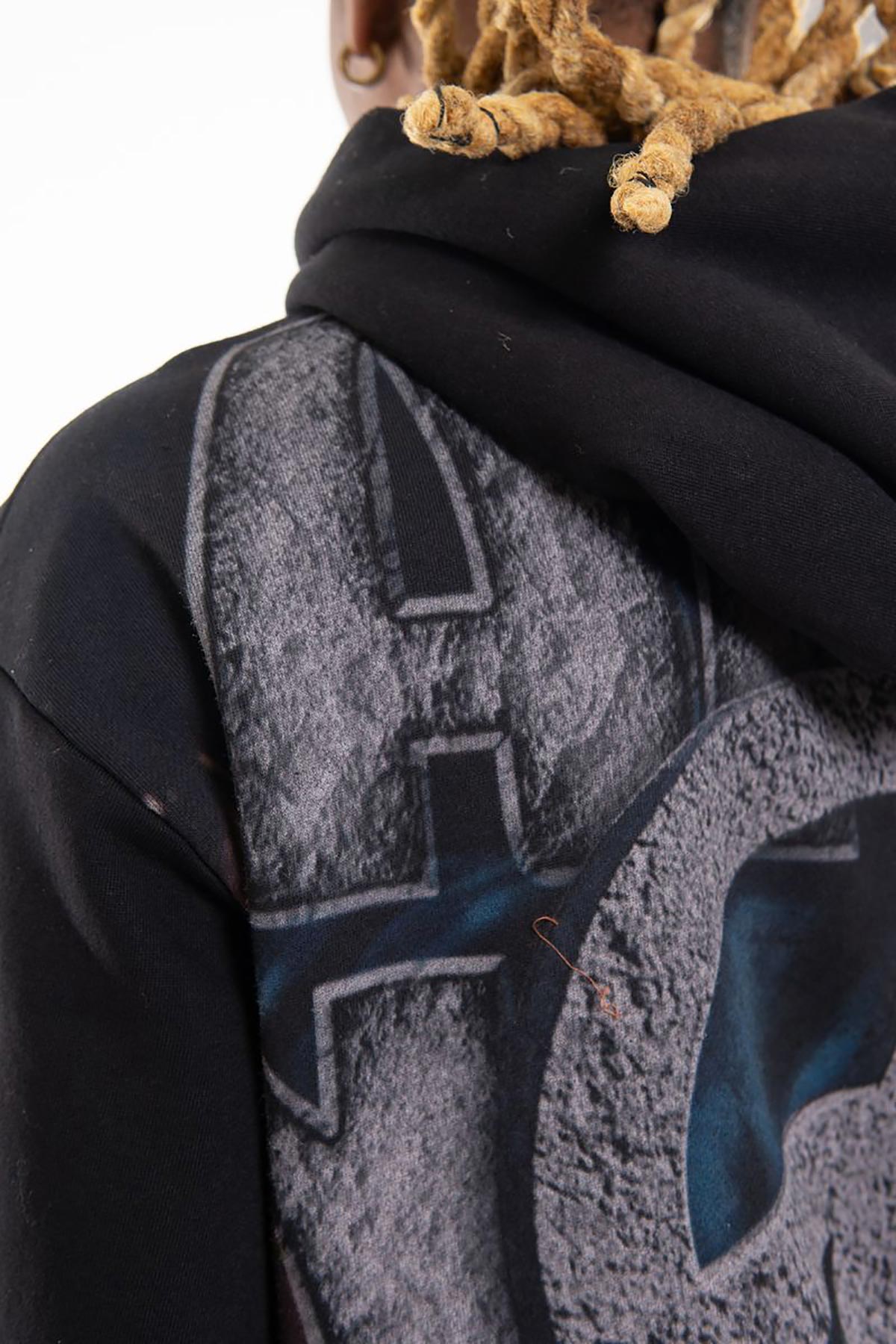 Peace oversized pull-over hoodie