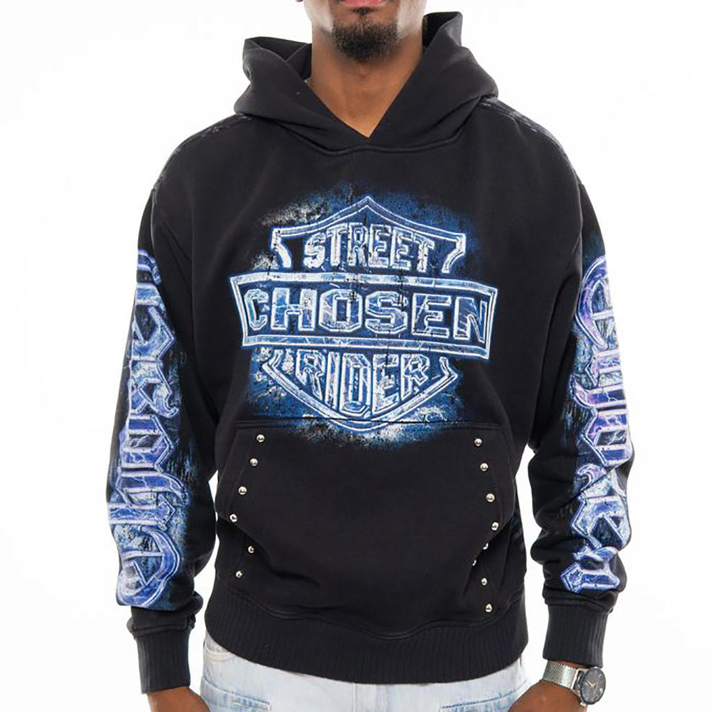 Street rider oversized pull-over hoodie