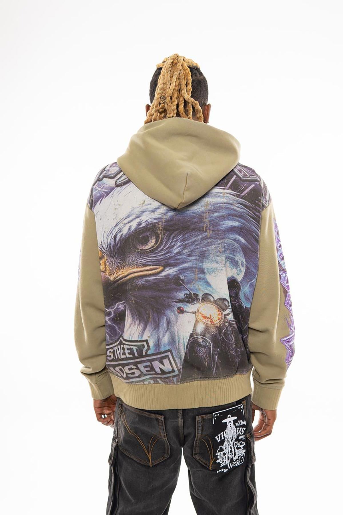 Street rider oversized pull-over hoodie