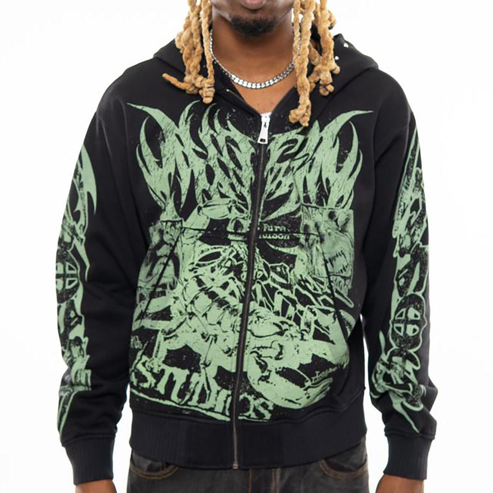 Scorpion oversized full zip hoodie