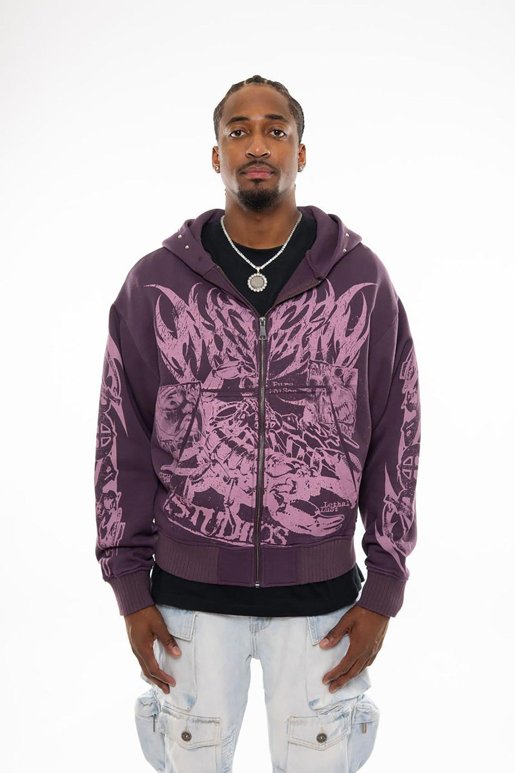 Scorpion oversized full zip hoodie