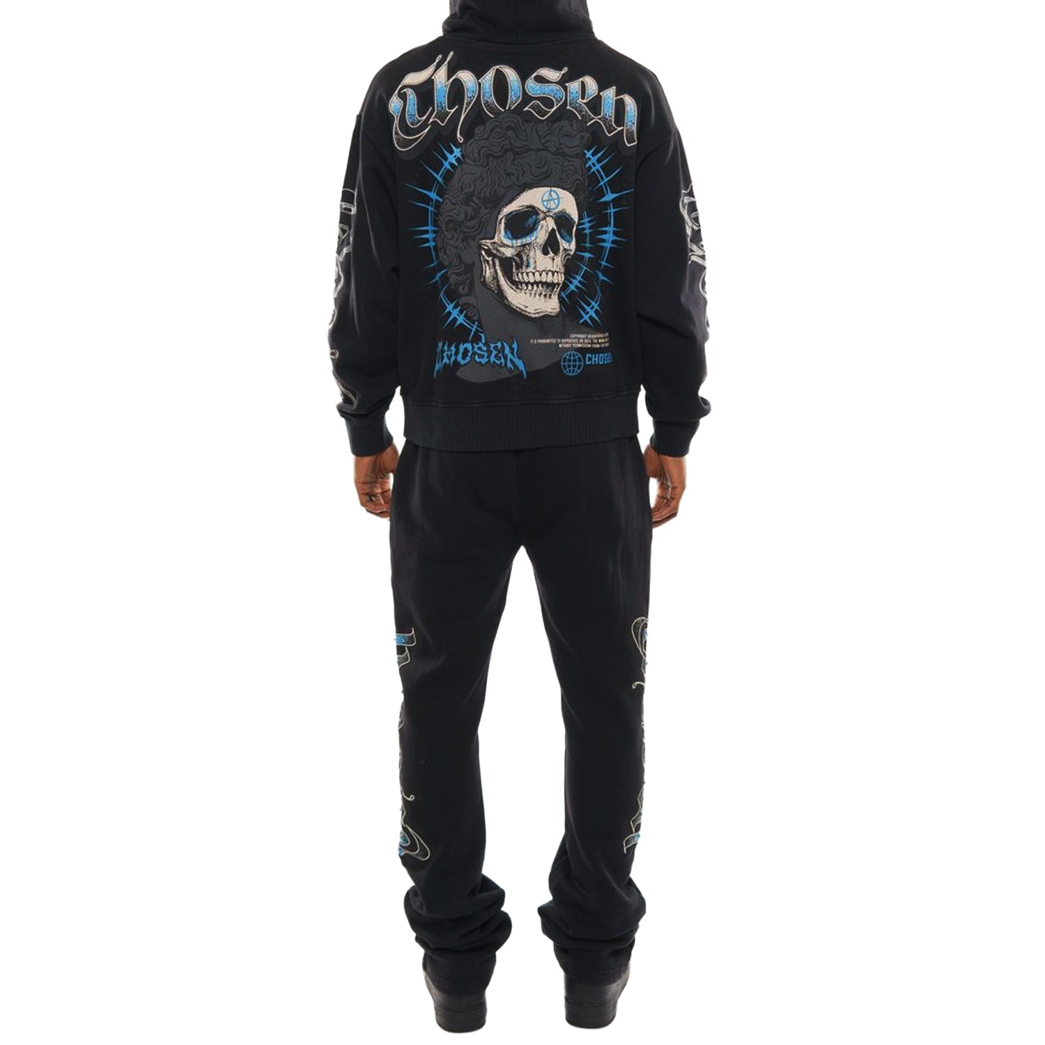 Anarchy oversized full zip hoodie set