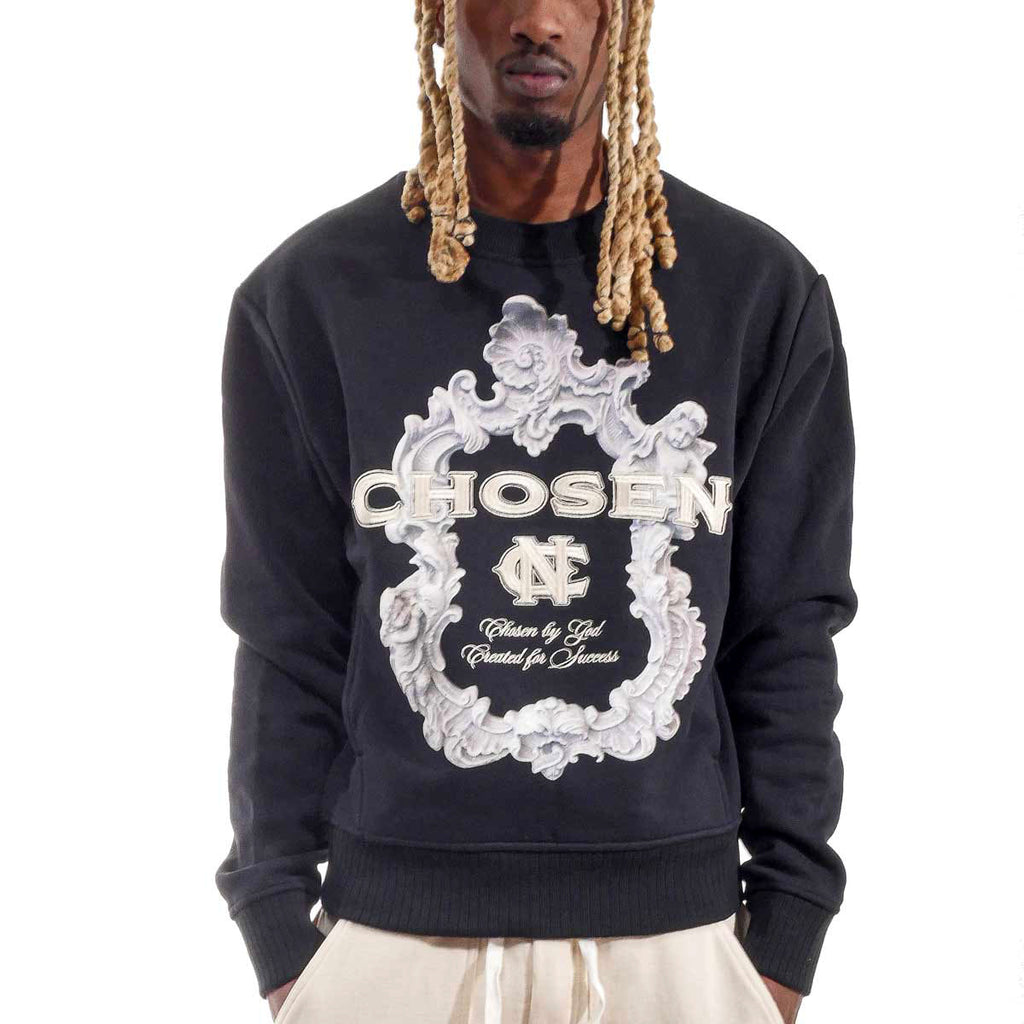 Pocketed washed frame crew