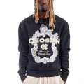 Pocketed washed frame crew